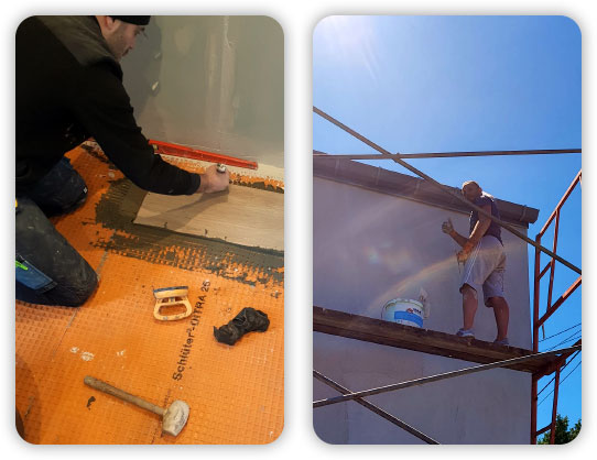 entrepreneur en renovation manuel collet au travail