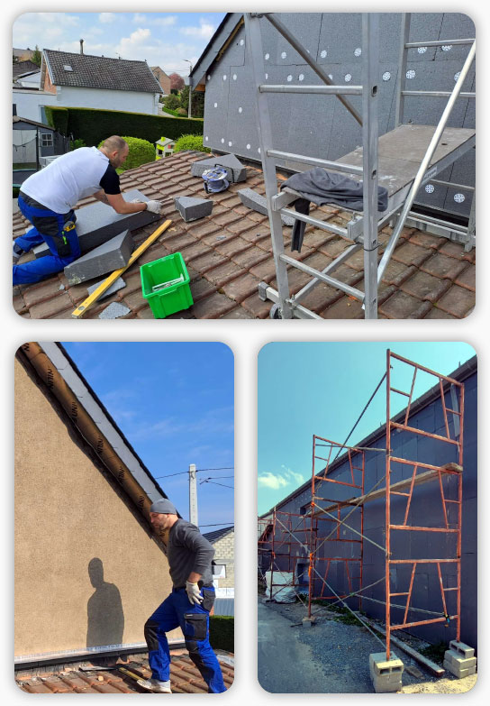 pose d isolation sur facade